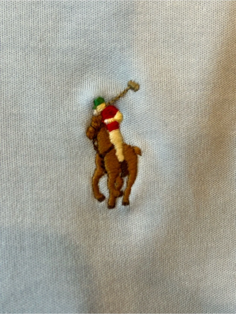 Polo Ralph Lauren Light Blue Classic Fit Polo Size L